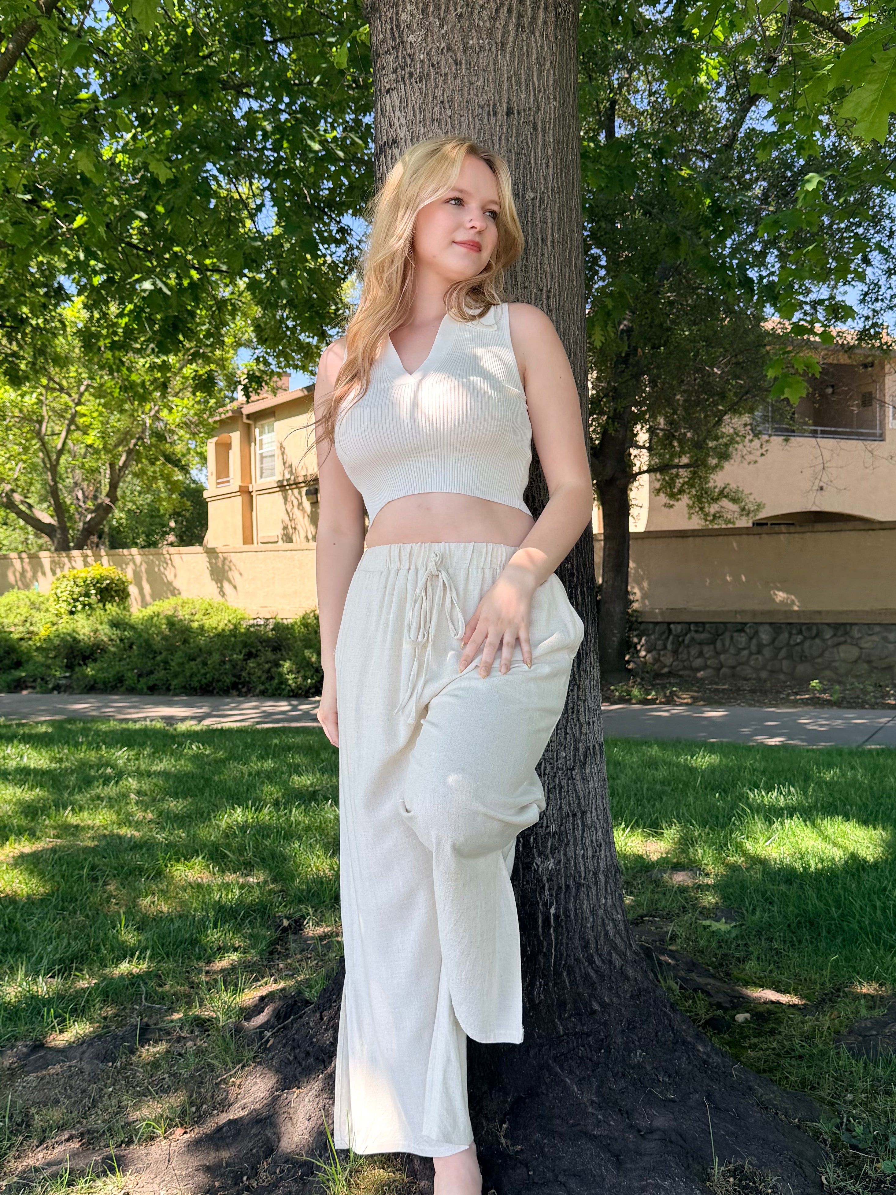 Ella Ribbed Crop Top