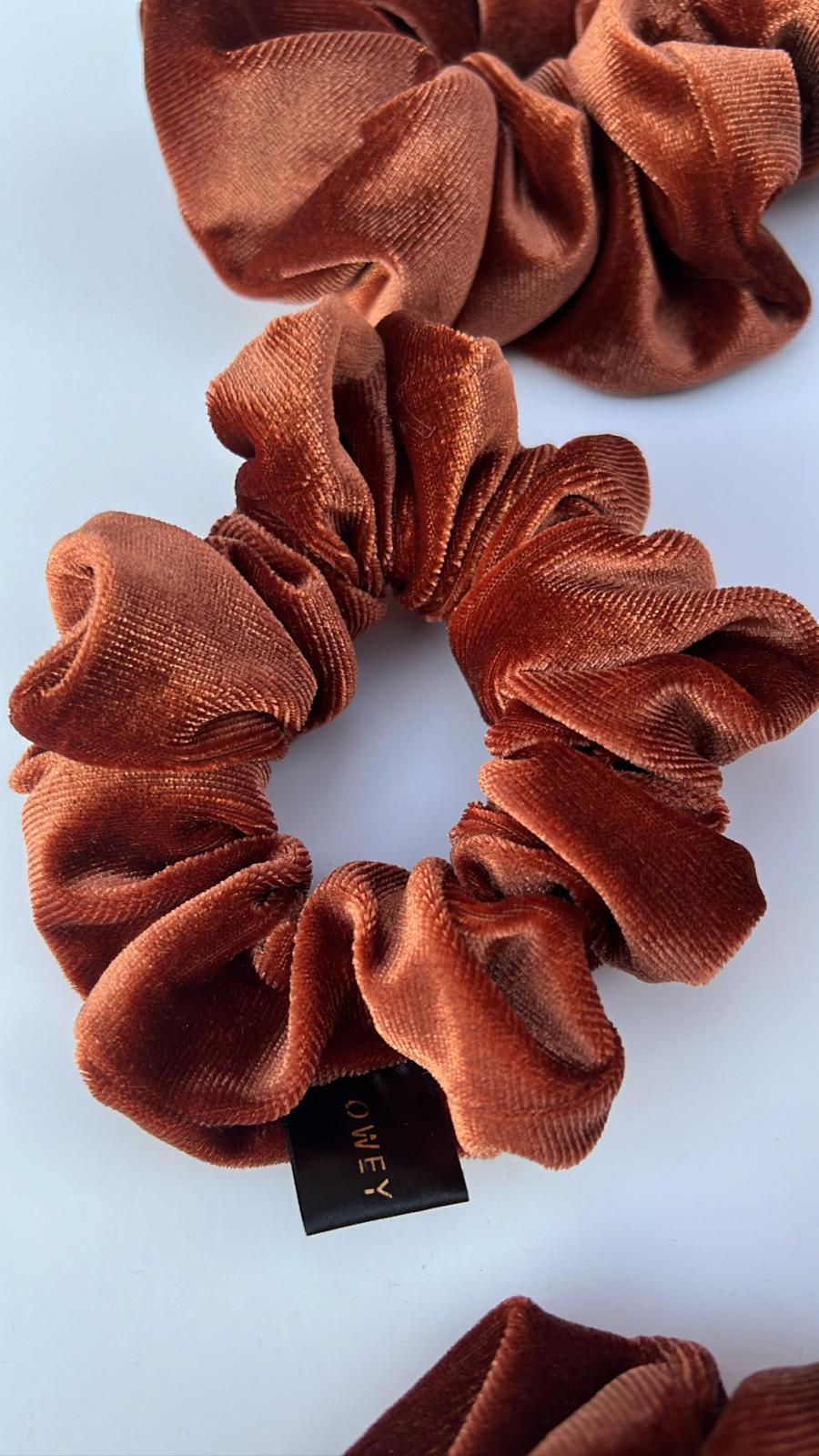 Velvet scrunchies