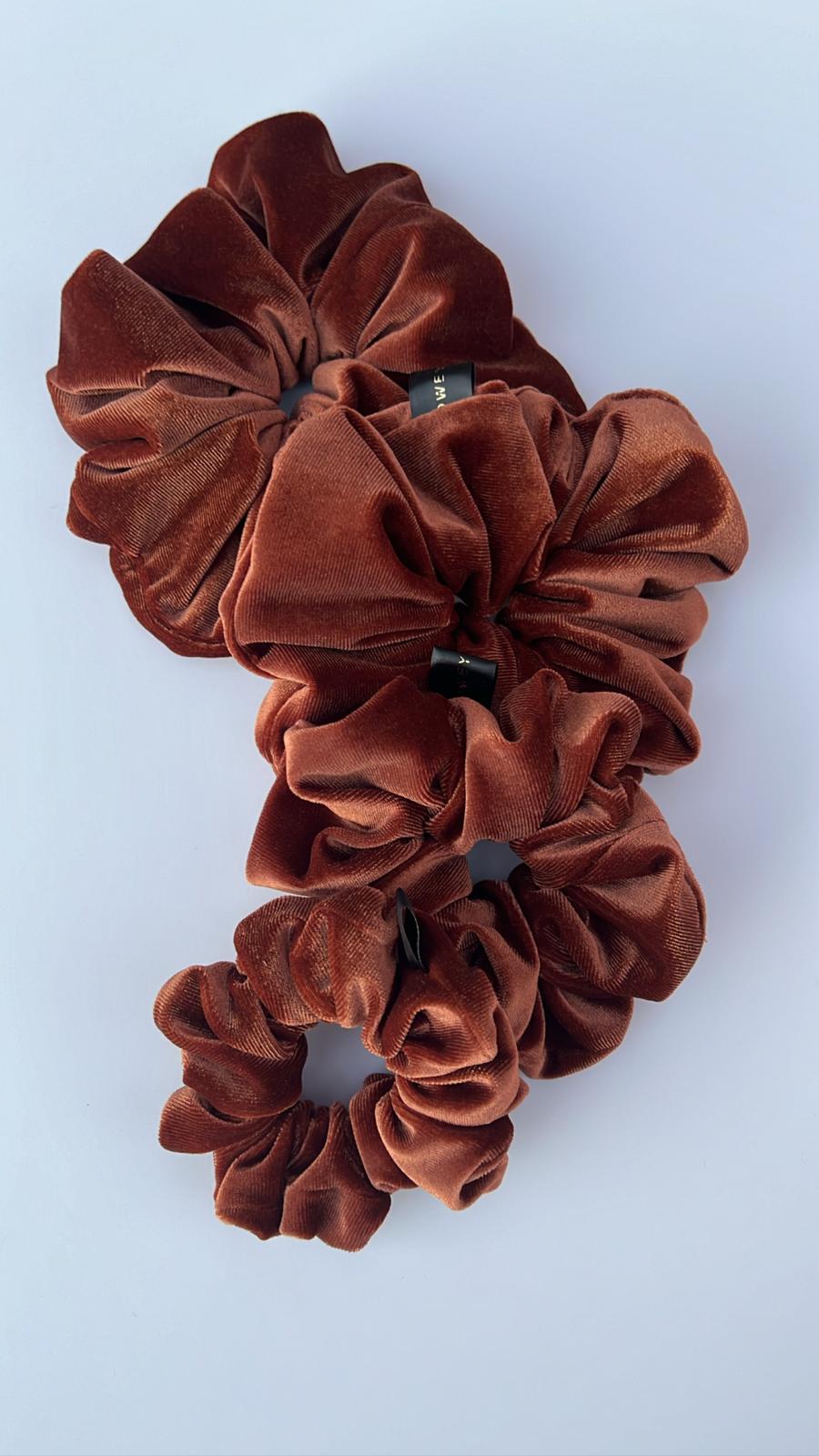 Velvet scrunchies