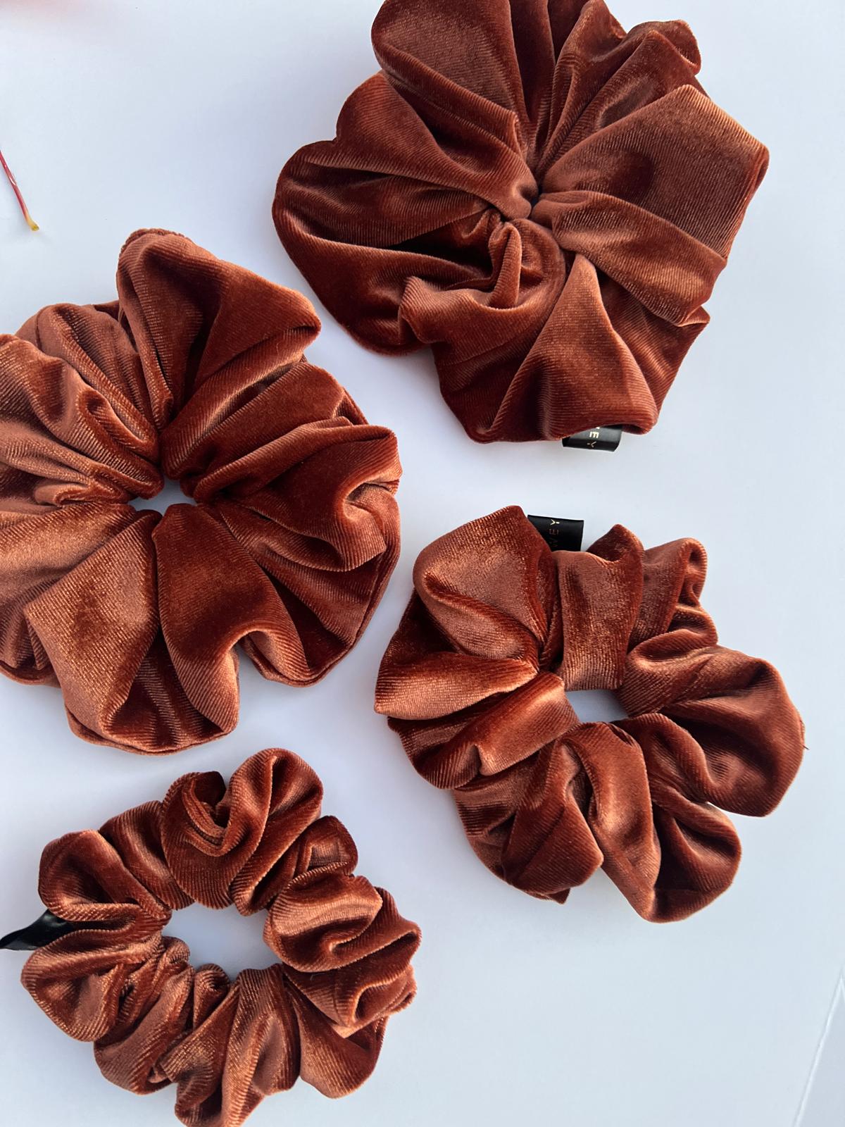 Velvet scrunchies