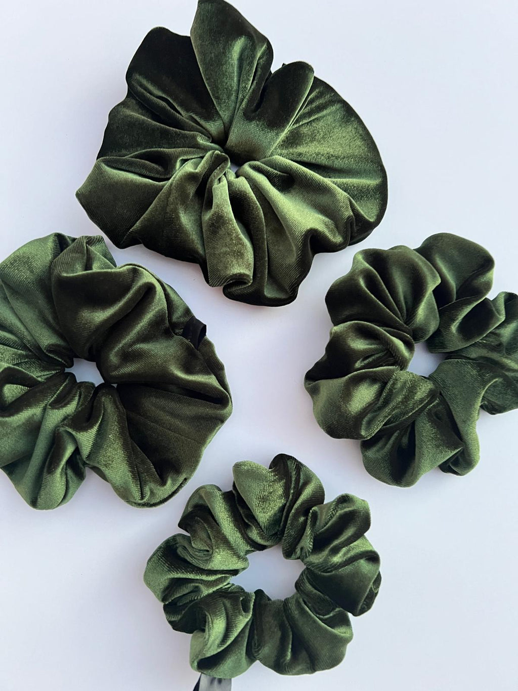 Velvet scrunchies
