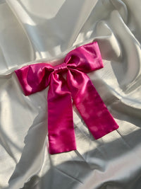 Fuchsia Satin Bow