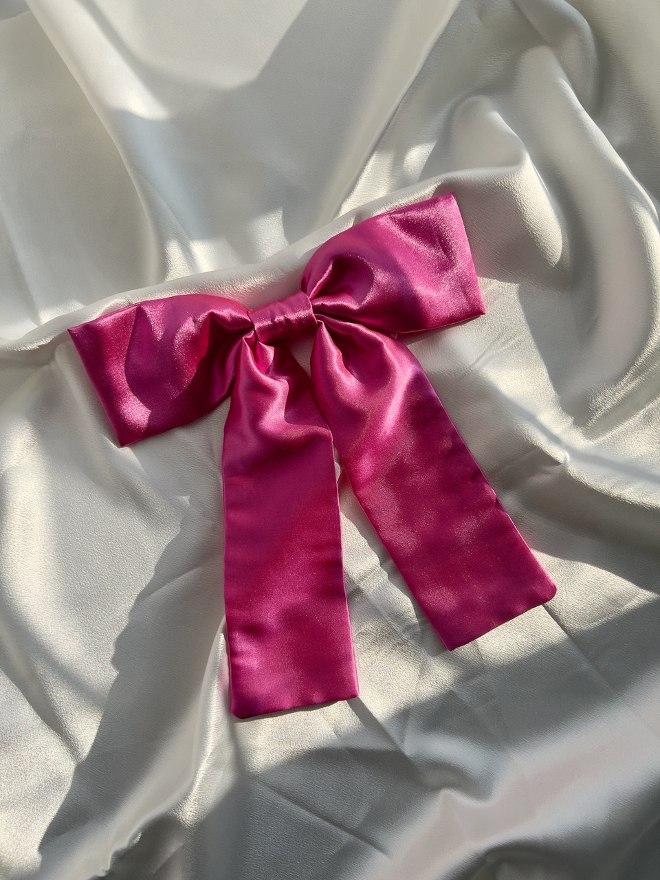 Fuchsia Satin Bow