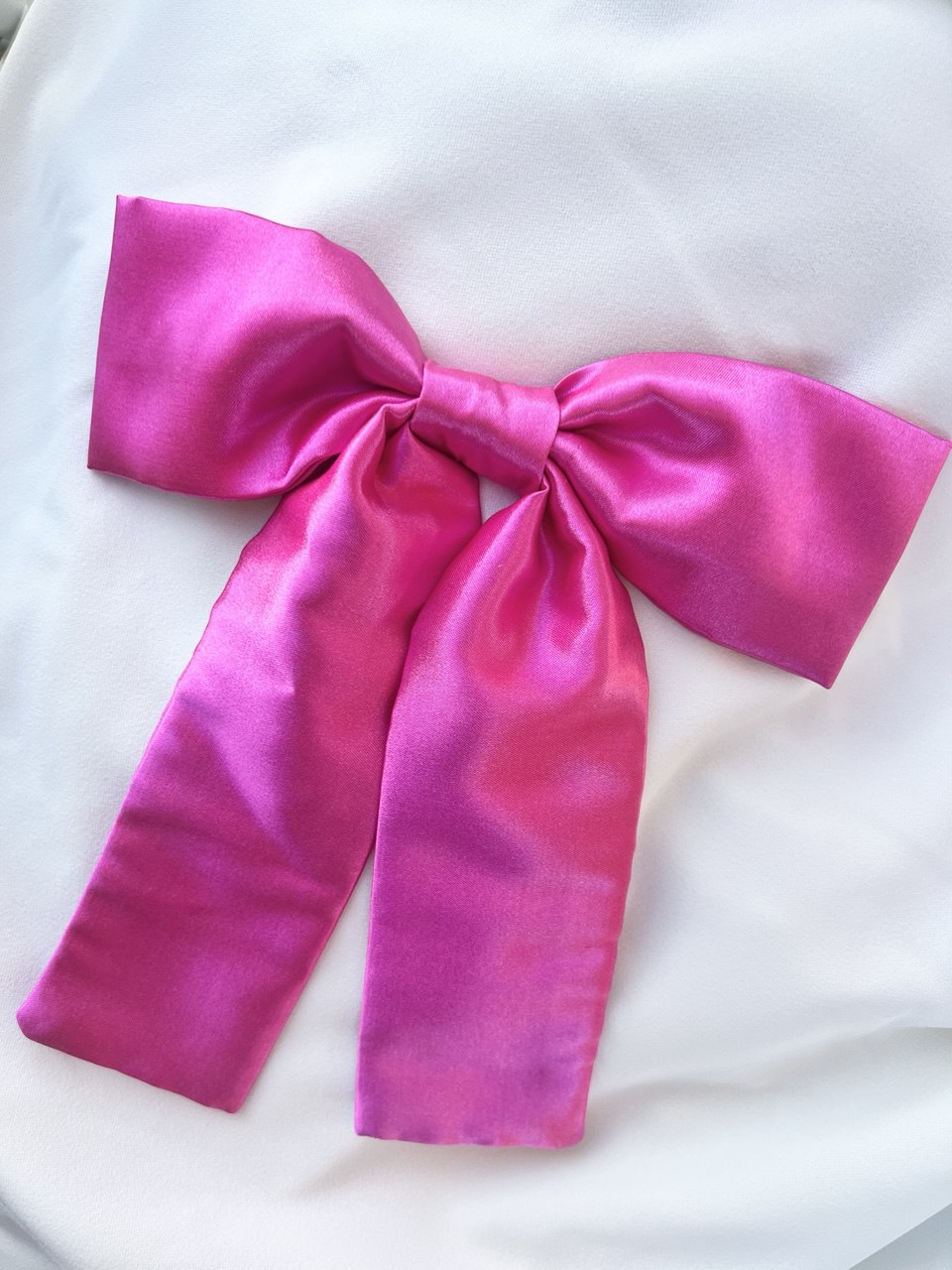 Fuchsia Satin Bow