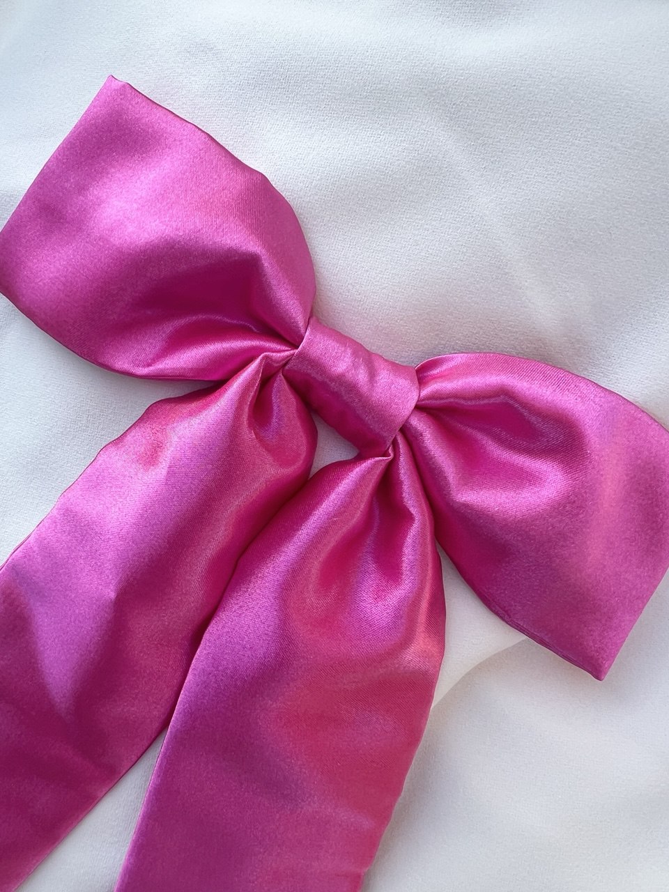 Fuchsia Satin Bow
