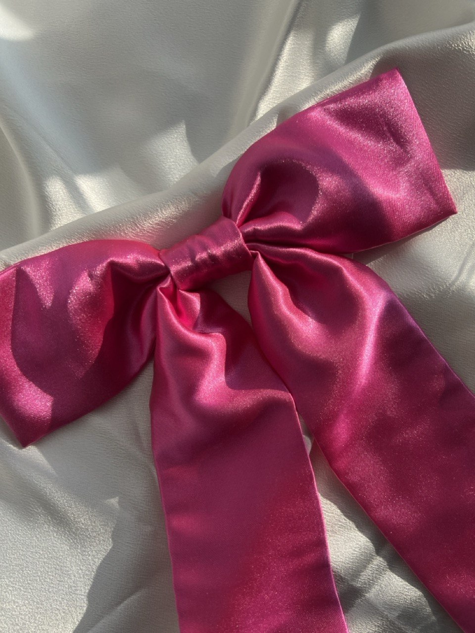 Fuchsia Satin Bow