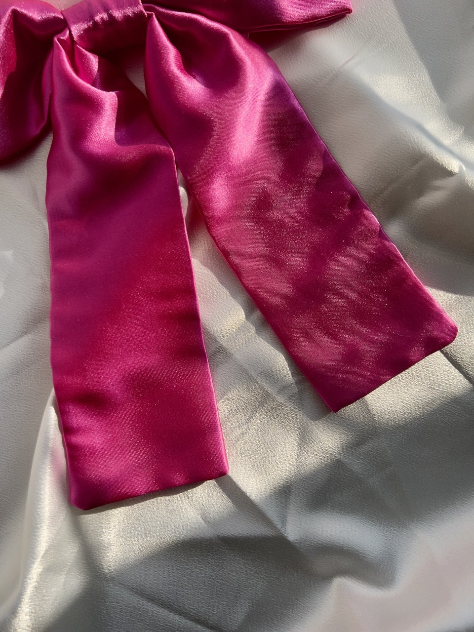 Fuchsia Satin Bow