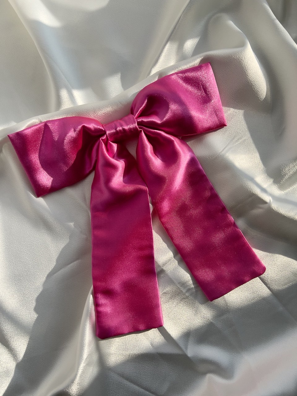 Fuchsia Satin Bow