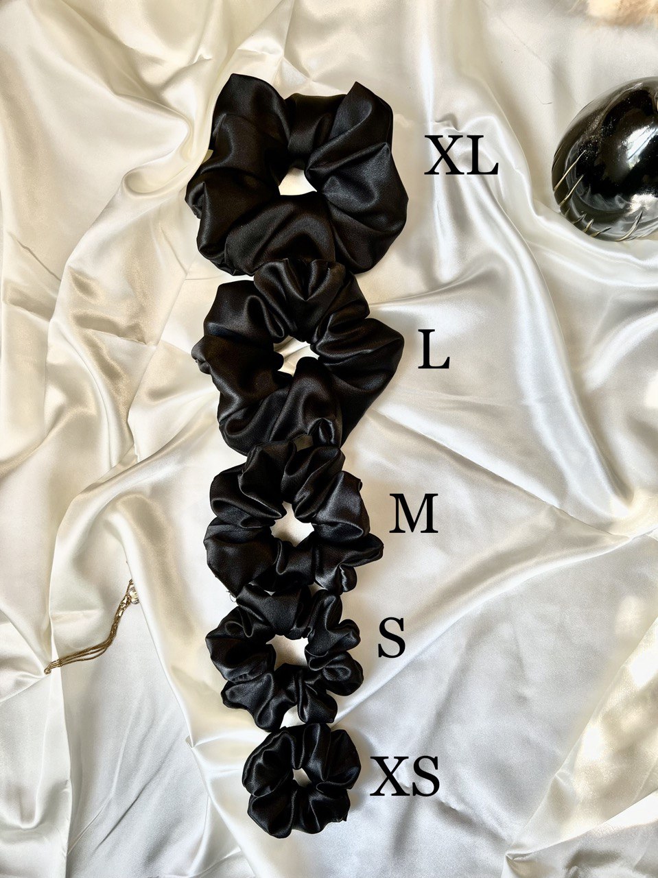 Satin silk scrunchies