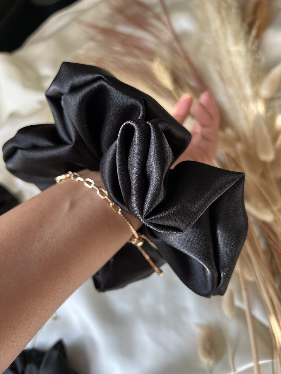 Satin silk scrunchies