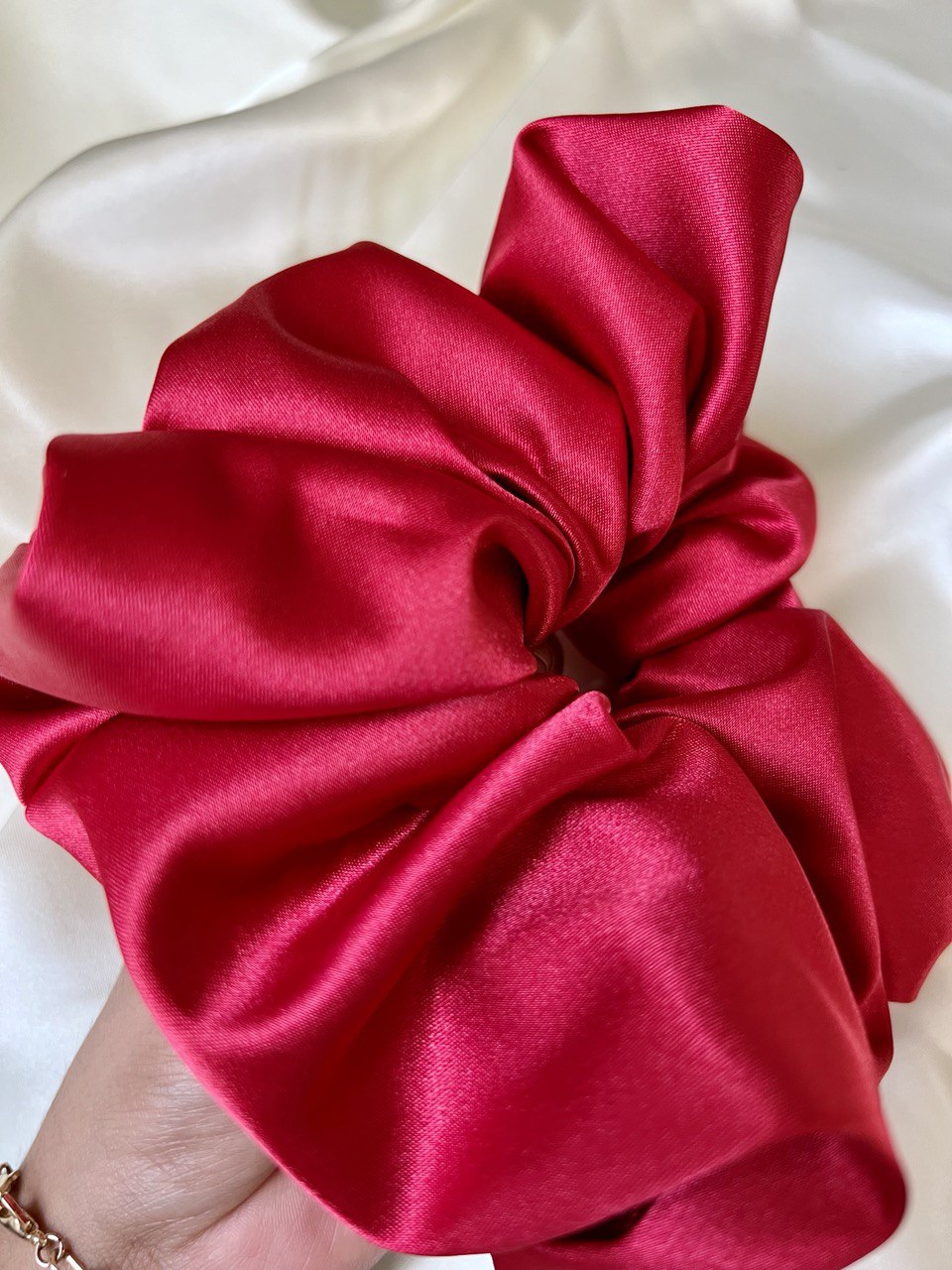 Satin silk scrunchies