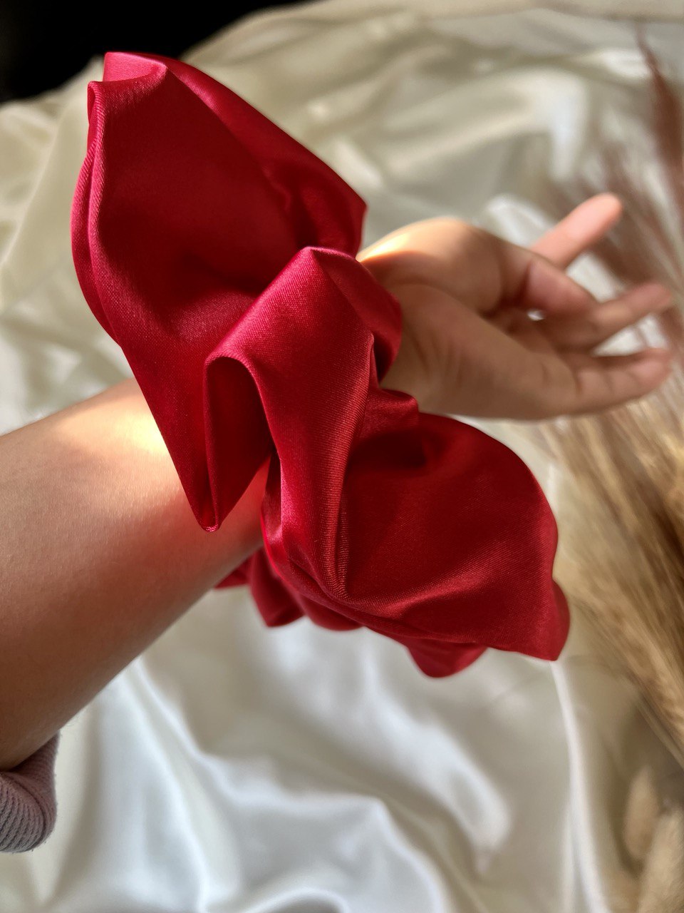 Satin silk scrunchies