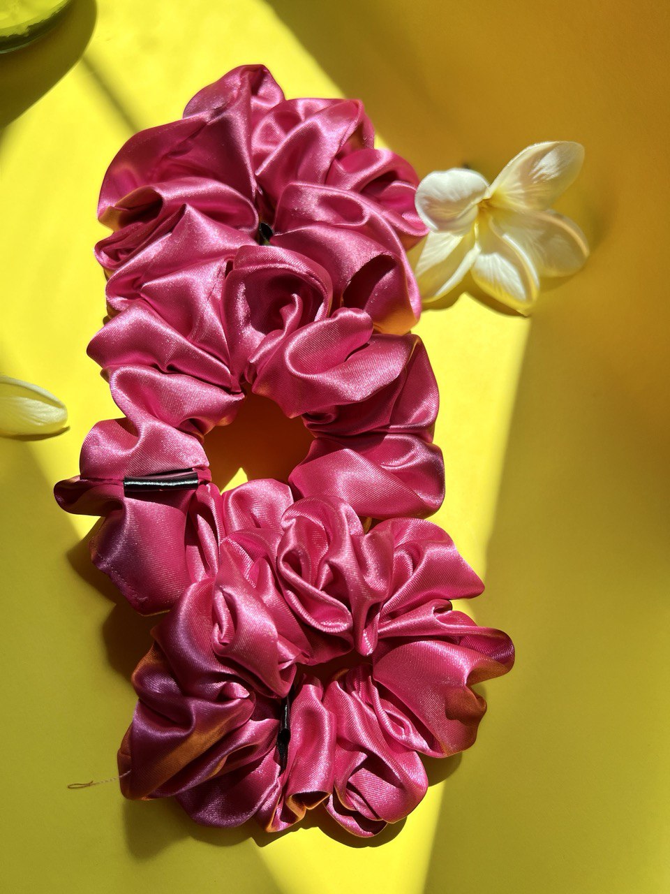 Satin silk scrunchies