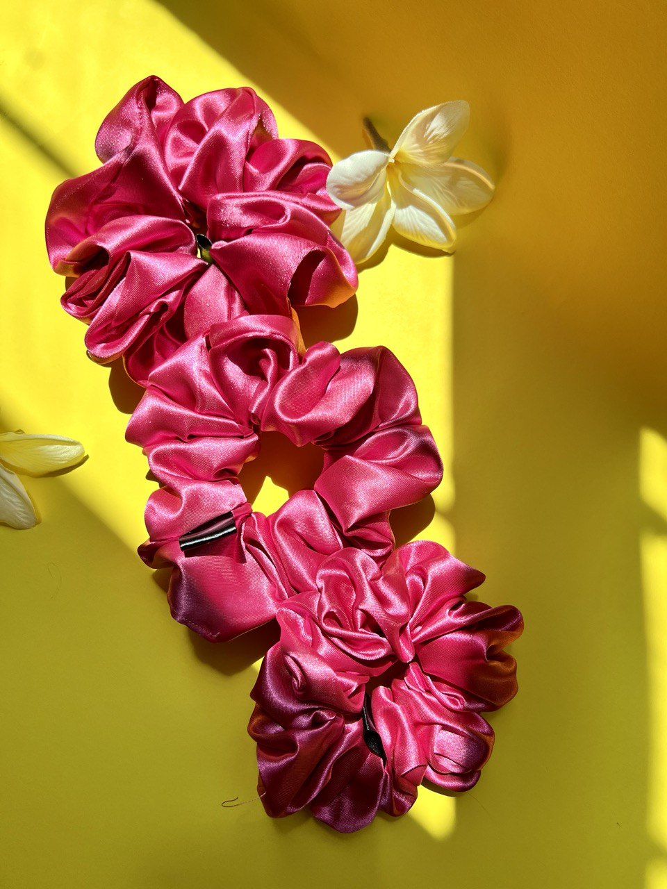 Satin silk scrunchies
