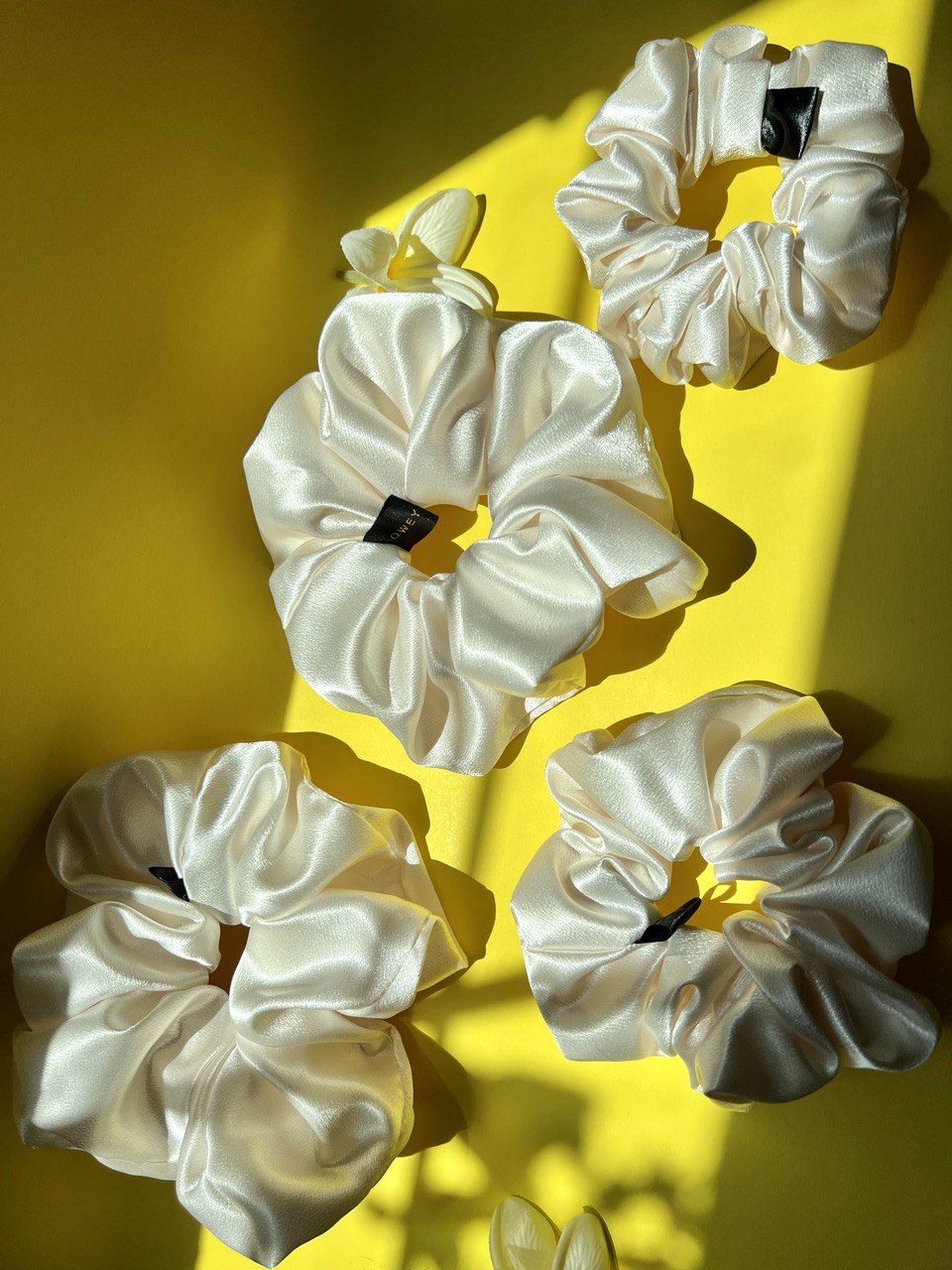 Satin silk scrunchies