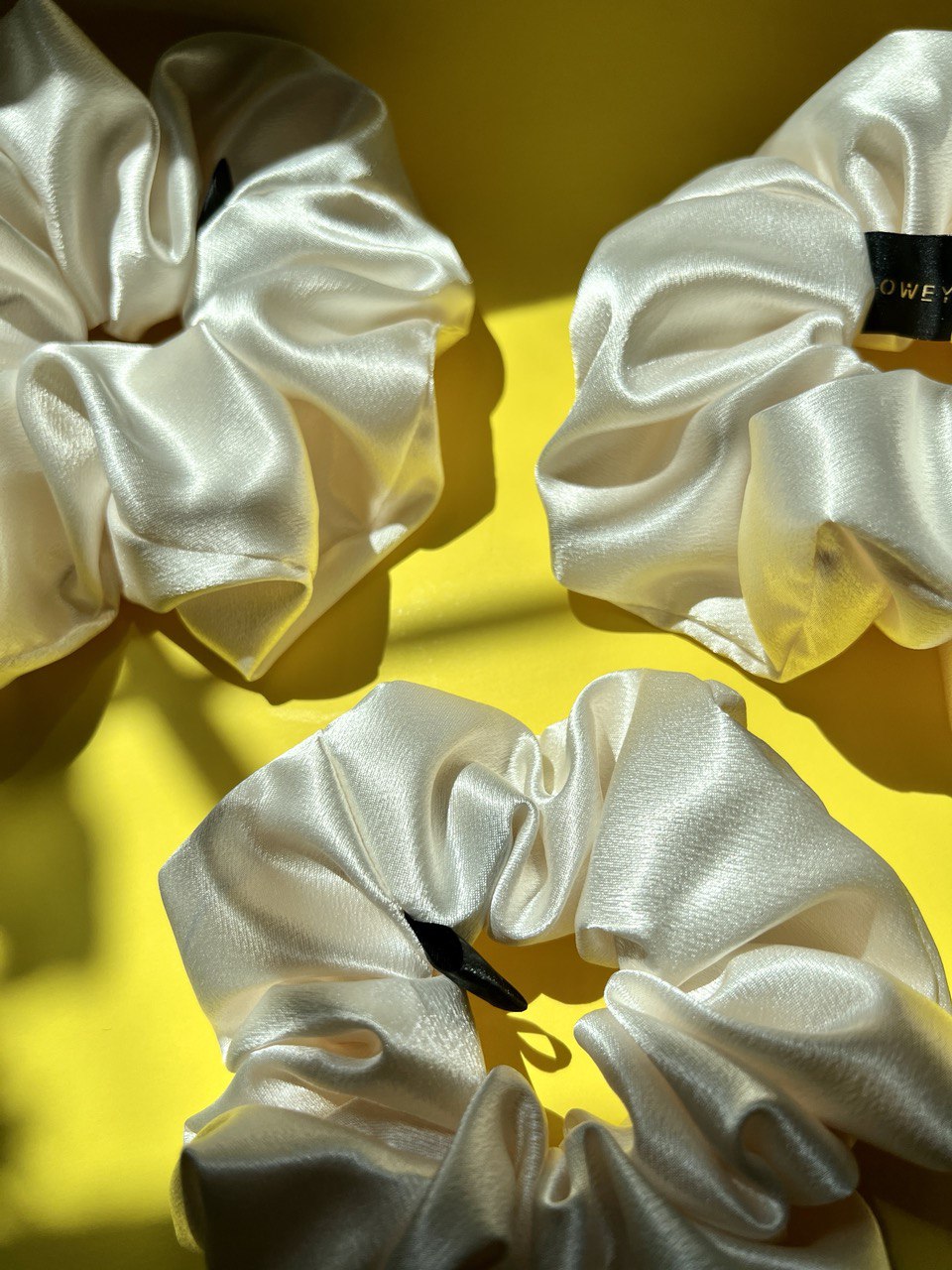 Satin silk scrunchies