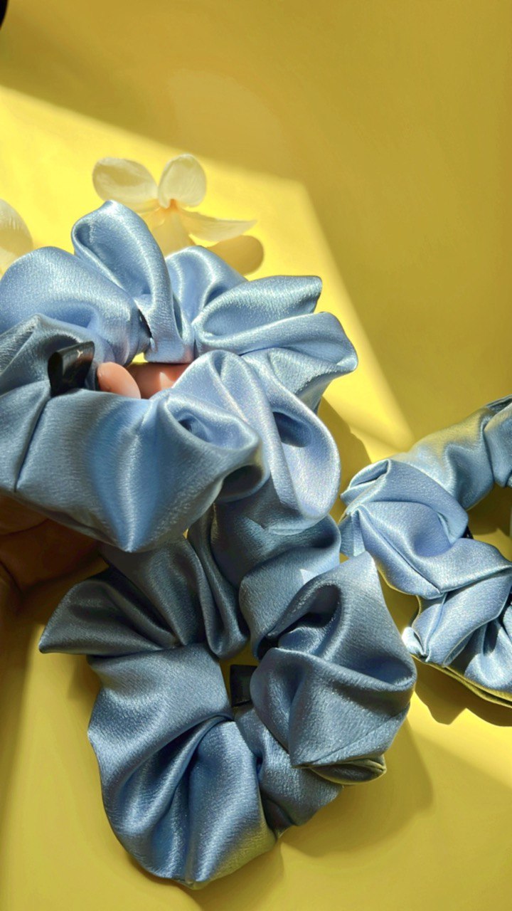 Satin silk scrunchie
