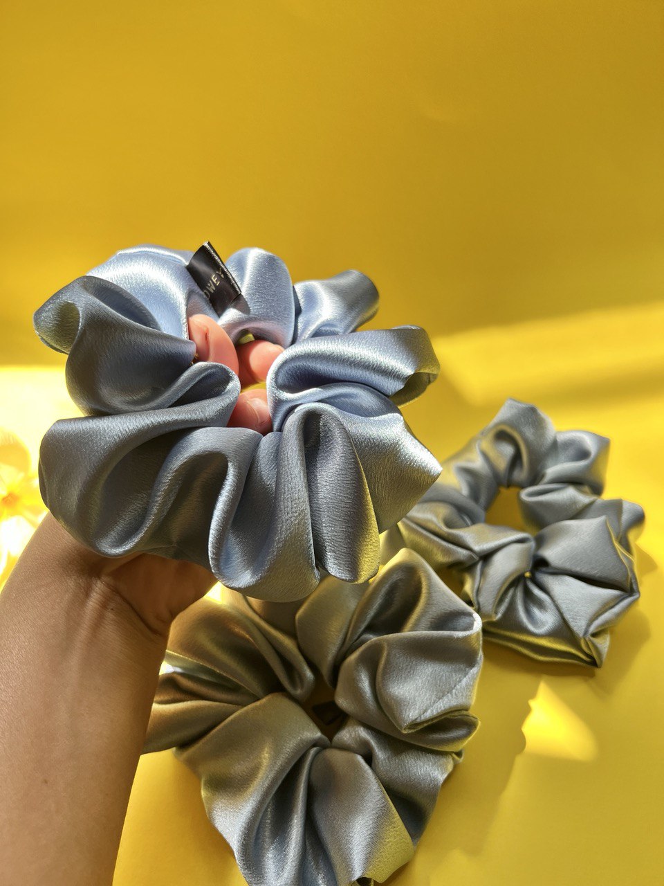 Satin silk scrunchie