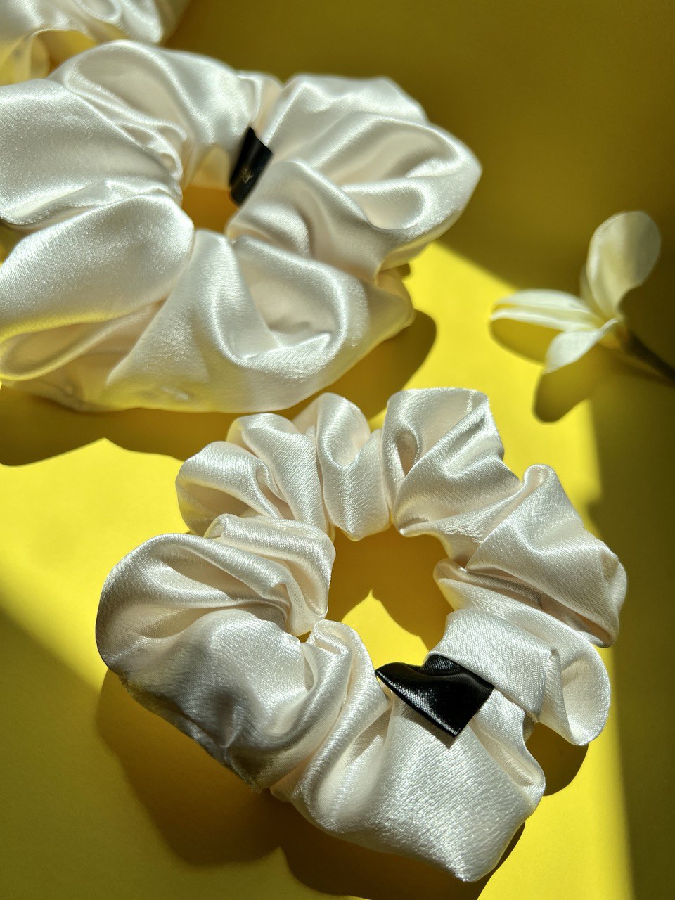 Satin silk scrunchies