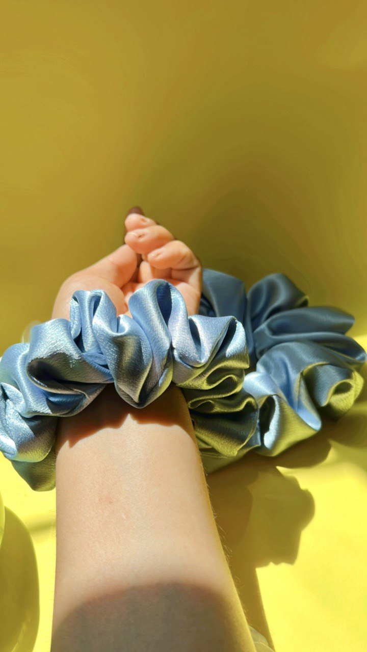 Satin silk scrunchie