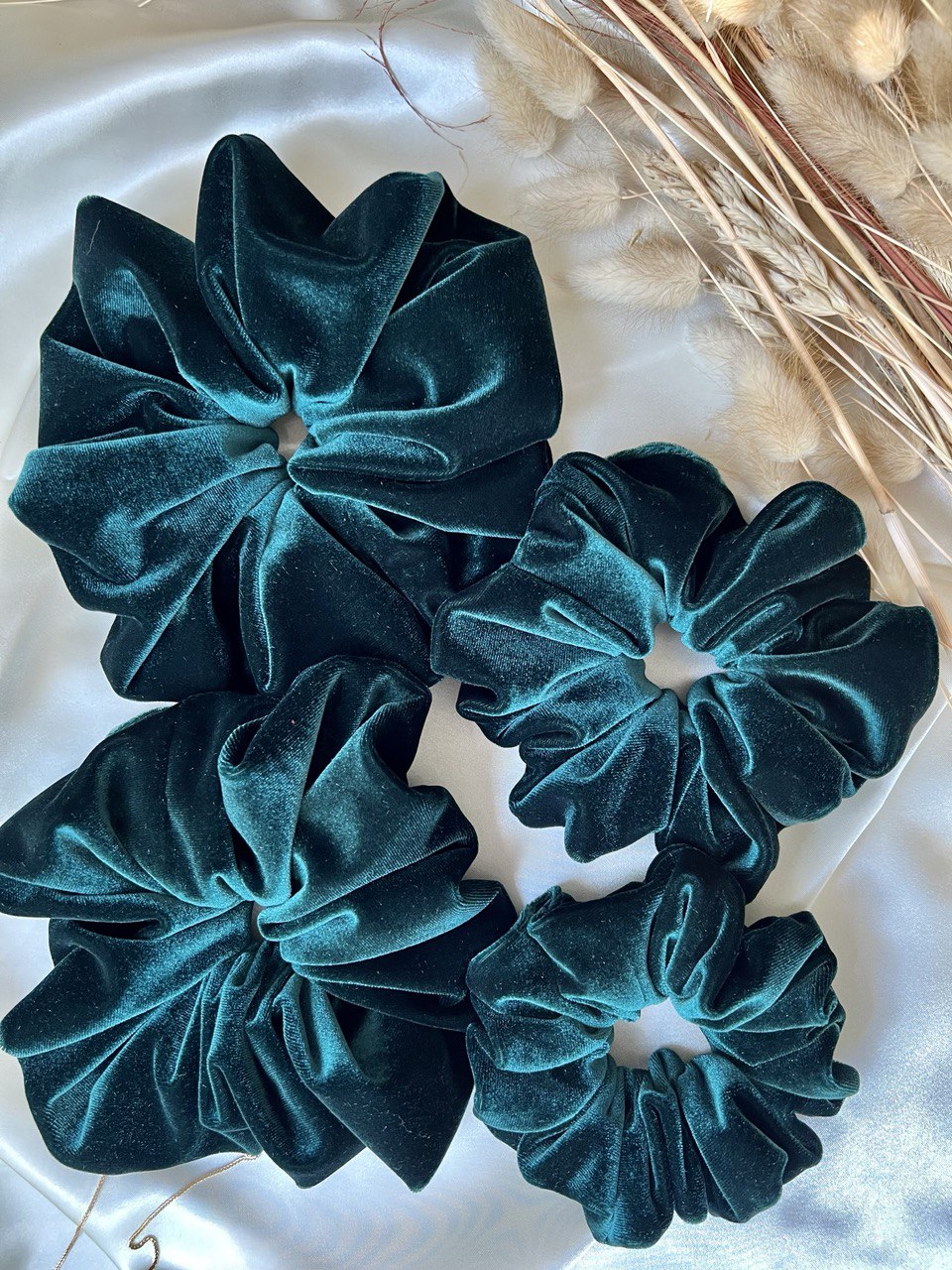 Velvet scrunchies