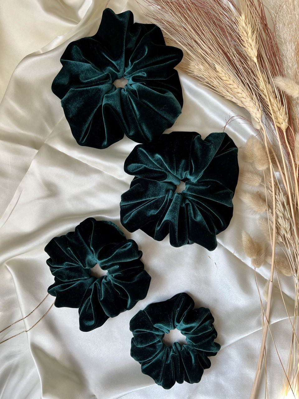 Velvet scrunchies